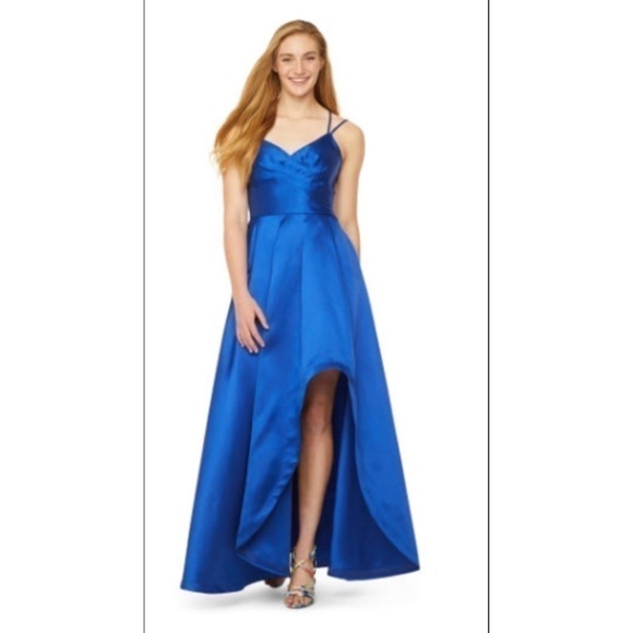 MY Michelle Prom Sleeveless High-Low Ball Gown